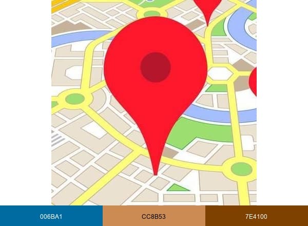 Vivid Maps brand color palette
