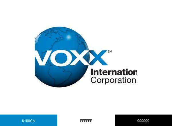 VOXX International brand color palette