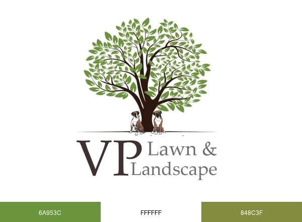 VP Lawn and Landscape brand color palette
