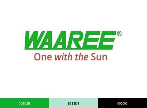 Waaree Group brand color palette