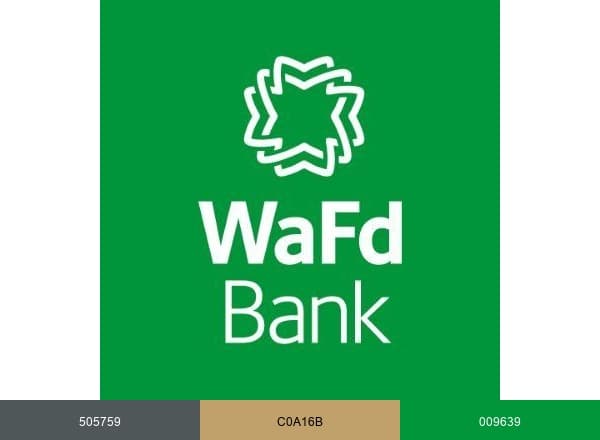 WaFd Bank brand color palette