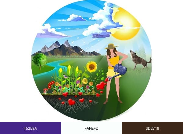 Water It With Love brand color palette