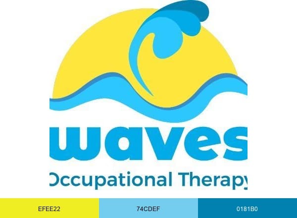 Waves Occupational Therapy brand color palette