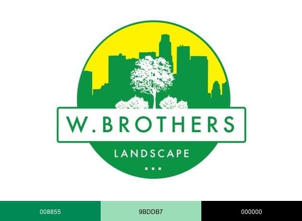 W Brothers Landscape brand color palette