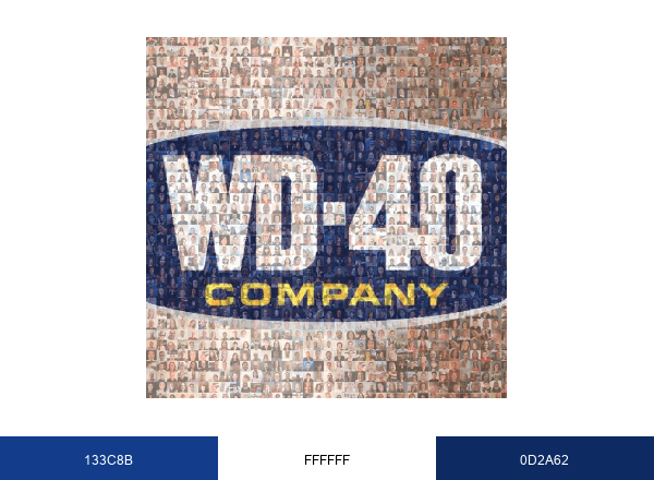 WD-40 Company brand color palette
