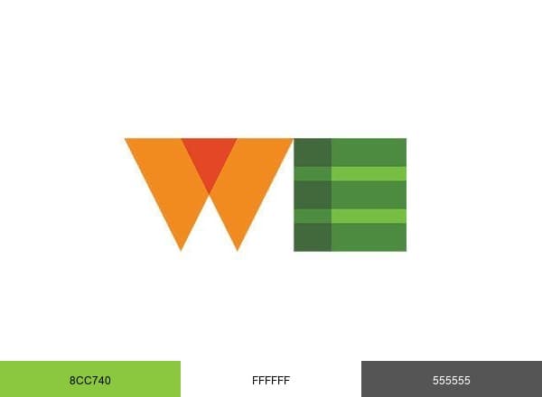 WE brand color palette