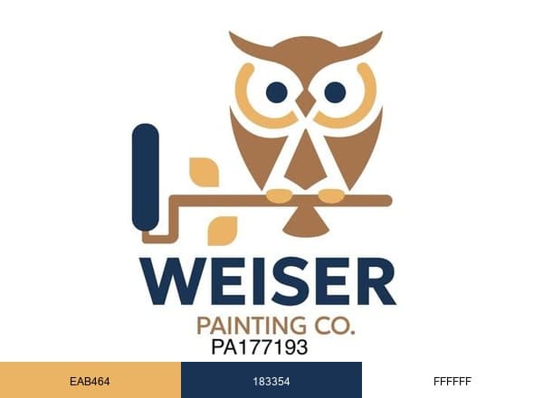 Weiser Painting Co brand color palette