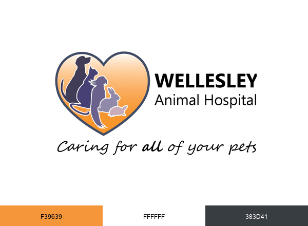 Wellesley Animal Hospital brand color palette
