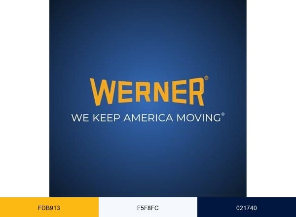 Werner Enterprises brand color palette