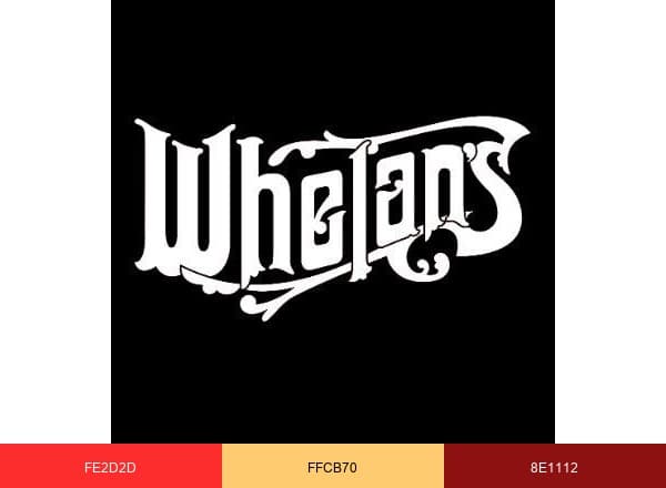 Whelan's brand color palette