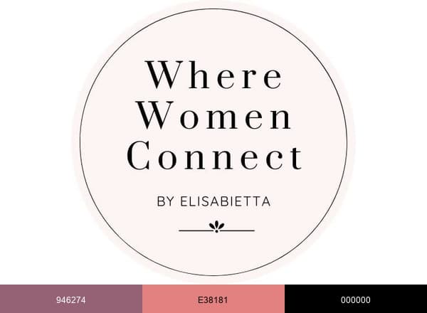 Where Women Connect brand color palette