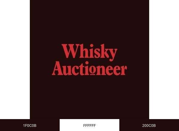 Whisky Auctioneer brand color palette