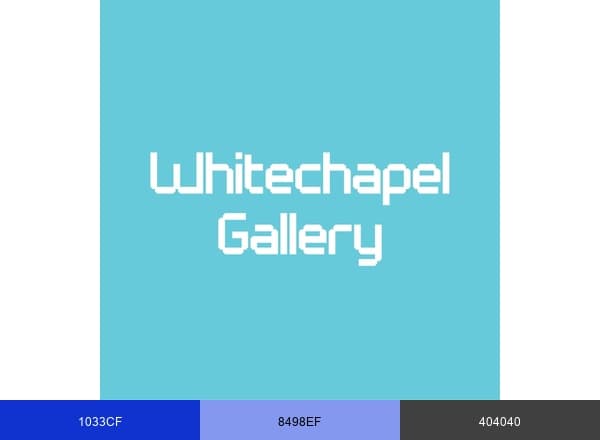 Whitechapel Gallery brand color palette