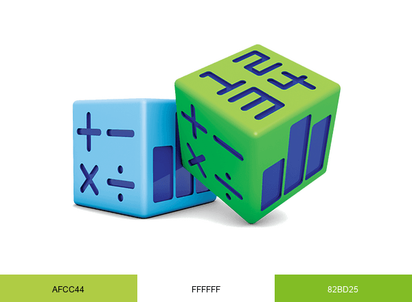 Maths-Whizz brand color palette