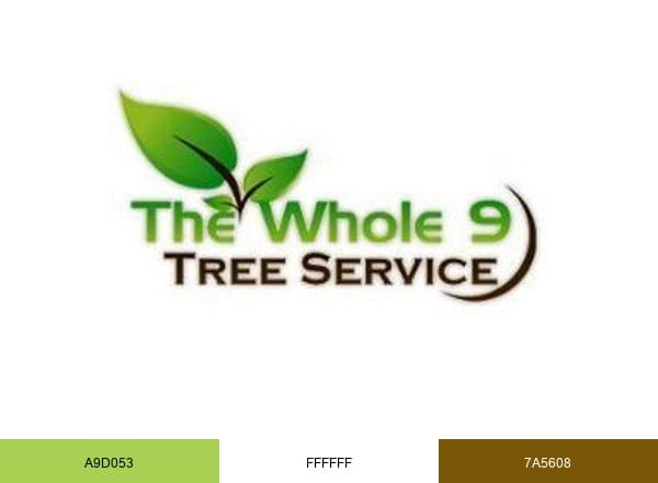 Whole 9 Tree Service brand color palette