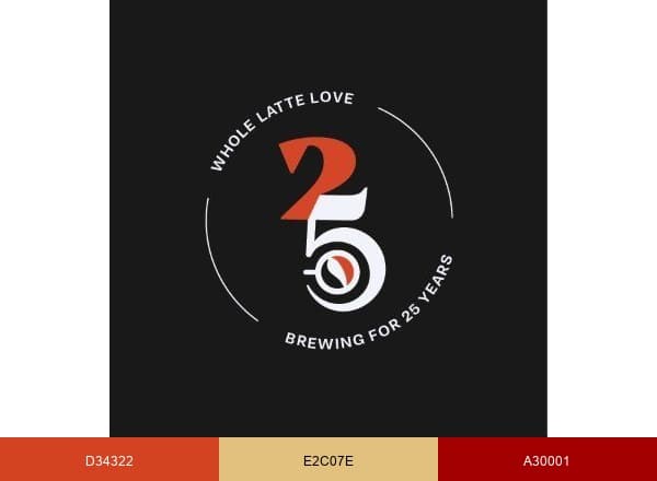 Whole Latte Love brand color palette