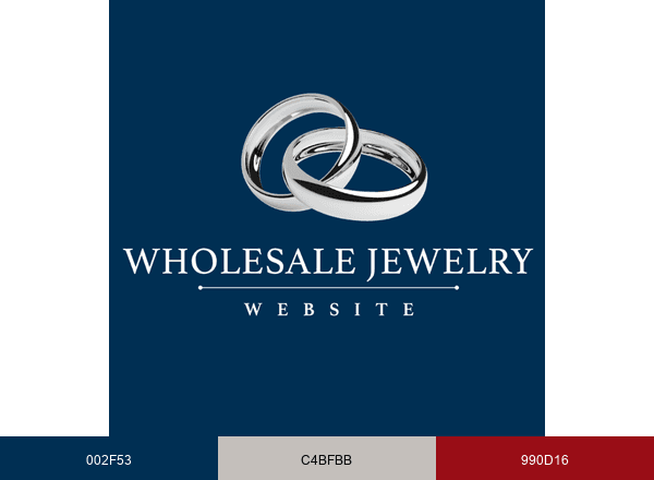 Wholesale Jewelry Website brand color palette
