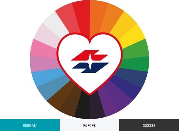 Wiener Linien brand color palette