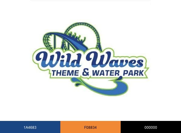 Wild Waves Theme & Water Park brand color palette