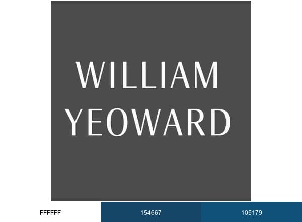 William Yeoward brand color palette
