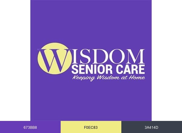 Wisdom Senior Care brand color palette