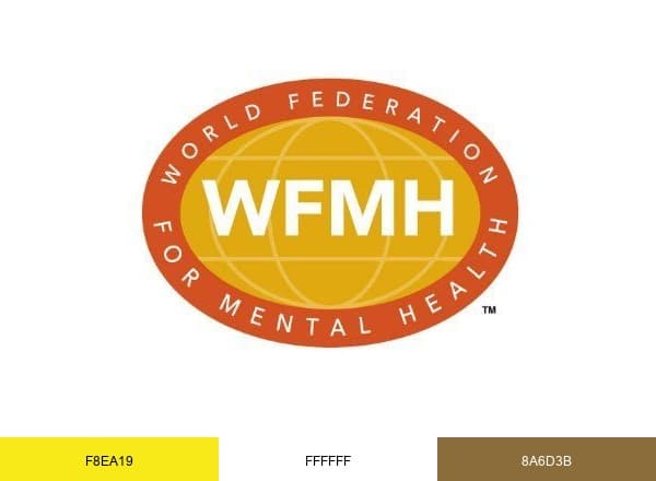 World Federation for Mental Health brand color palette