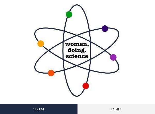 Women Doing Science brand color palette