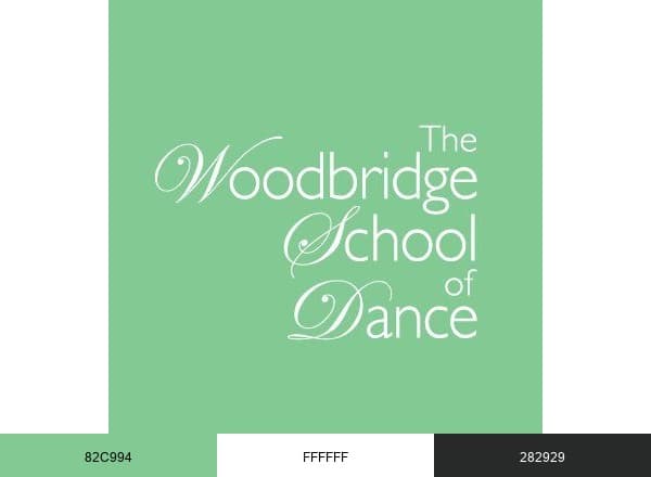Woodbridge Dance brand color palette