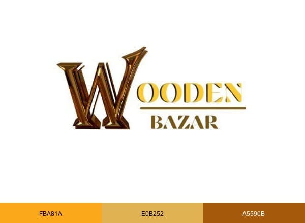 Wooden Bazar brand color palette
