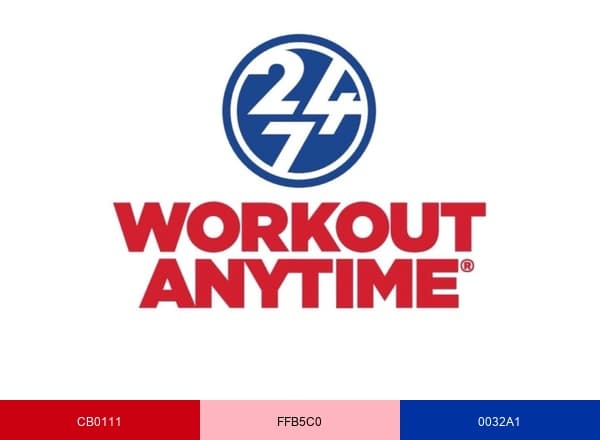 Workout Anytime brand color palette