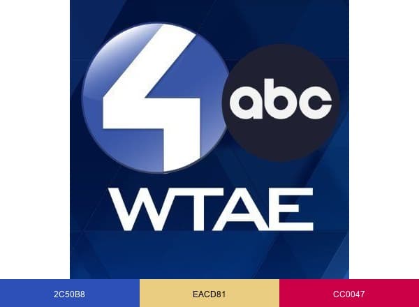 WTAE-TV Pittsburgh brand color palette