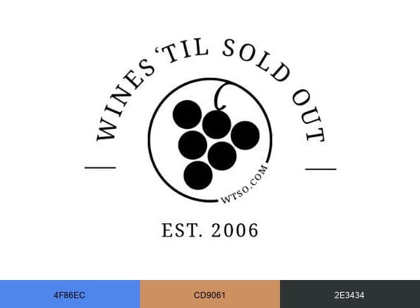 Wines Til Sold Out brand color palette