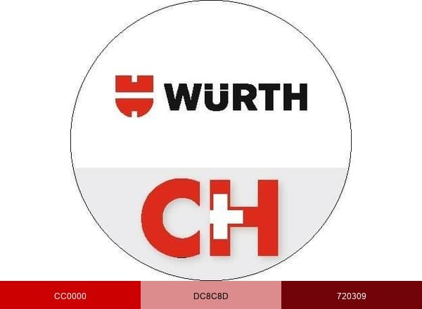 Würth Schweiz brand color palette