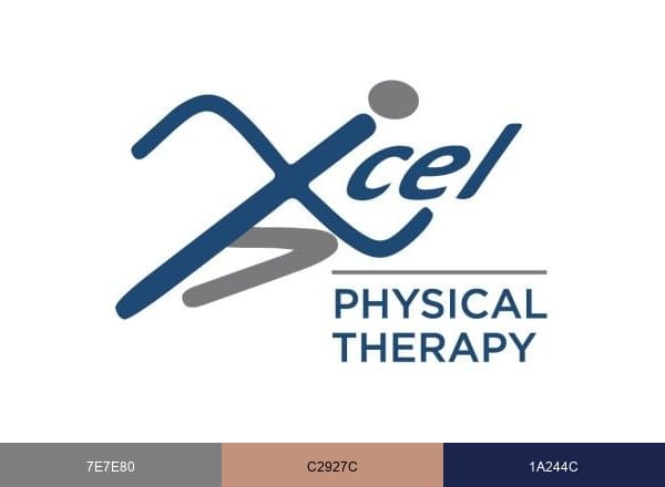 Xcel Physical Therapy brand color palette