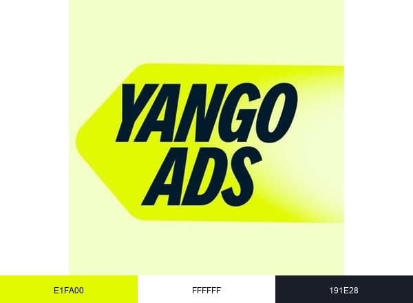 Yango Ads brand color palette