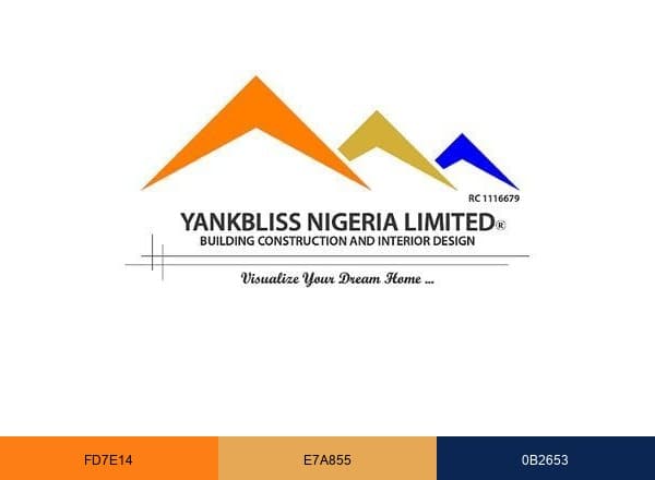 Yankbliss Nigeria Limited brand color palette