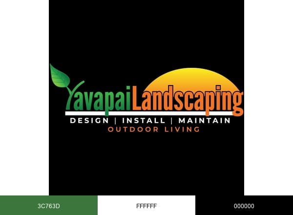 Yavapai Landscaping brand color palette