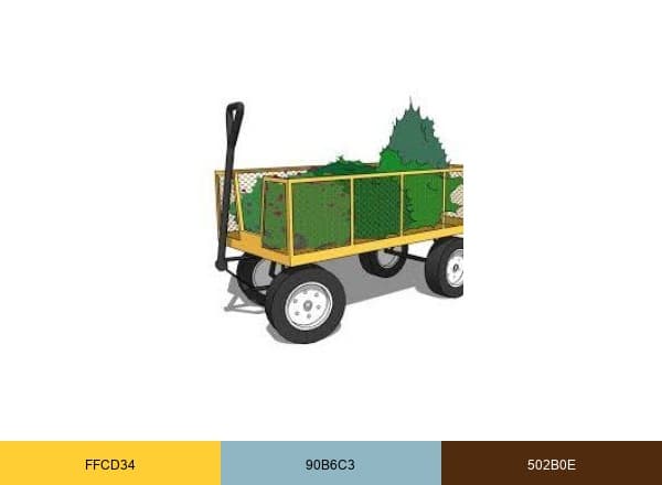 Yellow Wagon Landscaping brand color palette