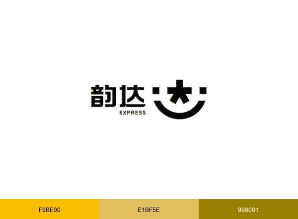 韵达快递 brand color palette