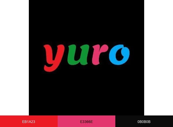 Yuro brand color palette