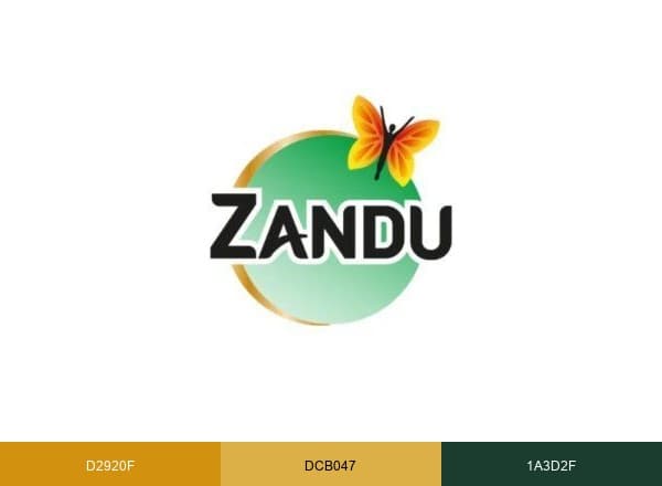 Zandu Care Official brand color palette