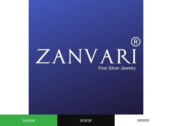 Zanvari brand color palette