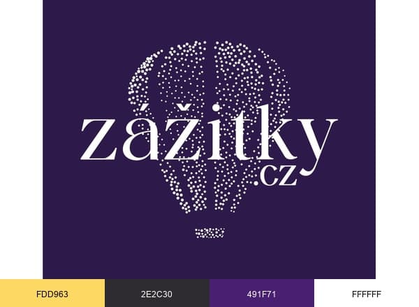 Zážitky brand color palette