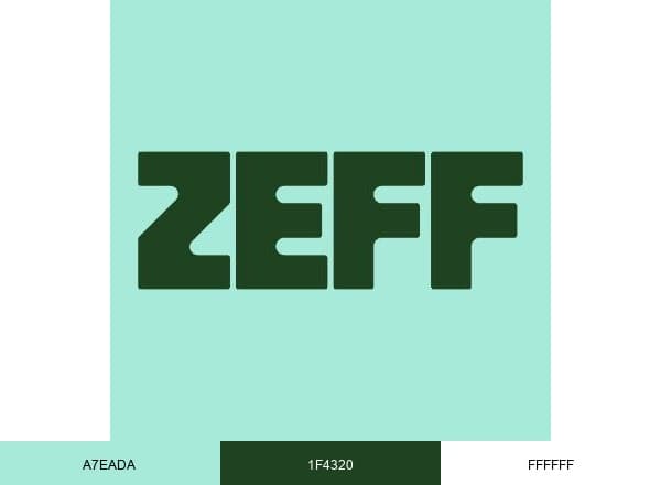 Zeff brand color palette