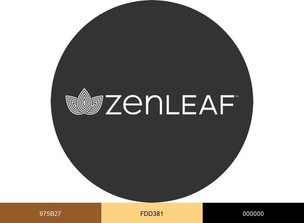 Zen Leaf Dispensaries brand color palette