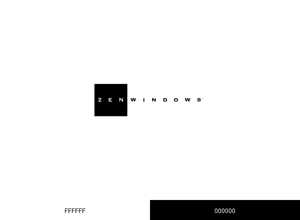 Zen Windows brand color palette