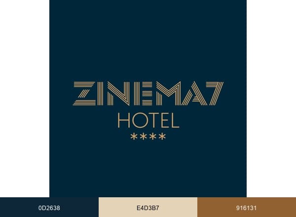 Zinema7 Hotel brand color palette