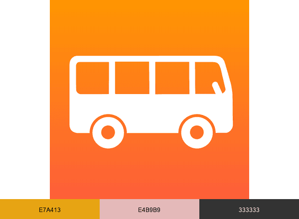 ZippyBus brand color palette