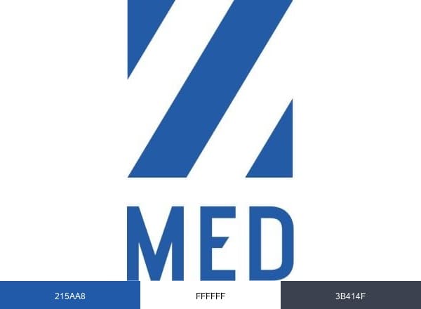 zmed Zürcher Ärzte Gemeinschaft AG brand color palette