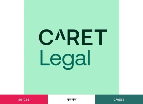CARET Legal brand color palette